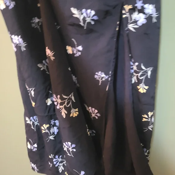 Abercrombie & Fitch Black Floral Midi Dress - Picture 4 of 5